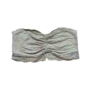 INTIMISSIMI Gray Lace Bandeau Bra Size M/L